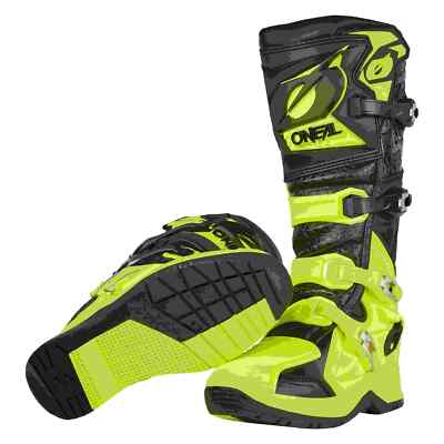 Moto Cross Motorradstiefel Gelb SHOT X10 MX Motocross Stiefel