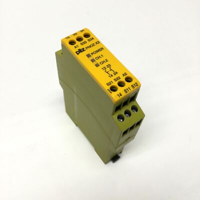 Pilz PNOZ X2 774303 E-STOP Relay Safety Gate Monitor Module 24VAC/DC 2N ...