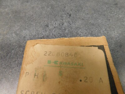 KAWASAKI NOS 1972-1975 8X40 F9 Pan Head Screw 220B0840 2330