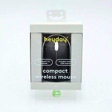 Heyday B2K-Black  White Wireless Bluetooth 5.1 Mouse  USB receiver