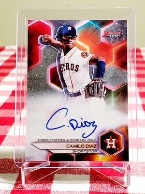 Camilo Diaz 2023 Bowman's Best Prospect On-Card Auto #B23-CD Houston Astros