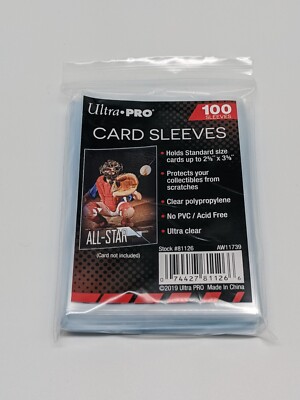 Ultra Pro Standard Sleeves Regular Soft Sleeves Schutzhüllen Sammelkarten 100 St