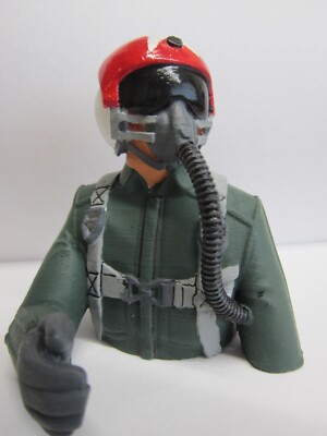 88mm Modern Jet Pilot V3 Figur für ferngesteuertes Modellflugzeug Pro Painted