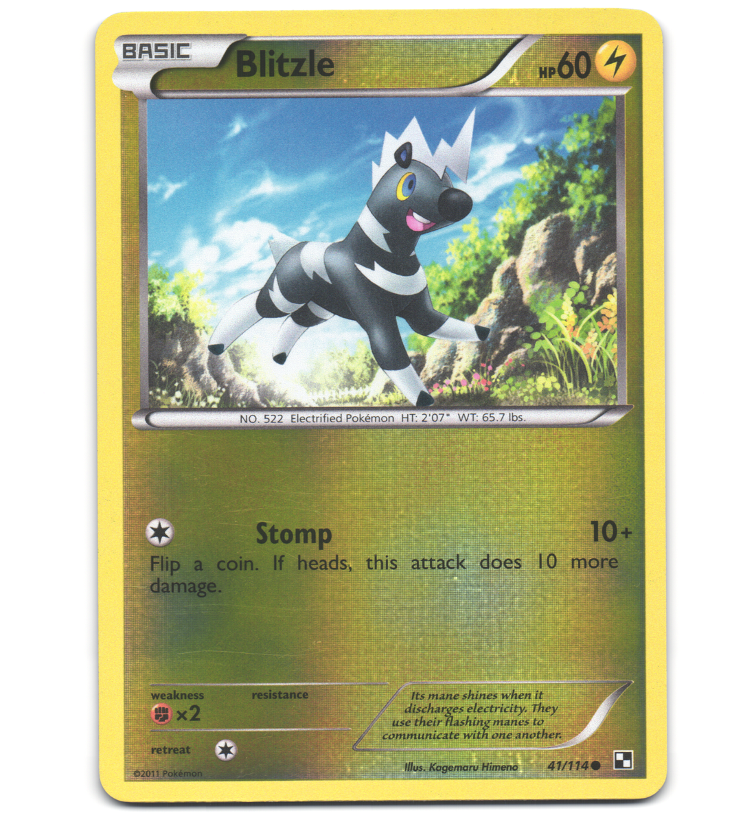 blitzle pokemon card 062/191 Blitzle main image 0