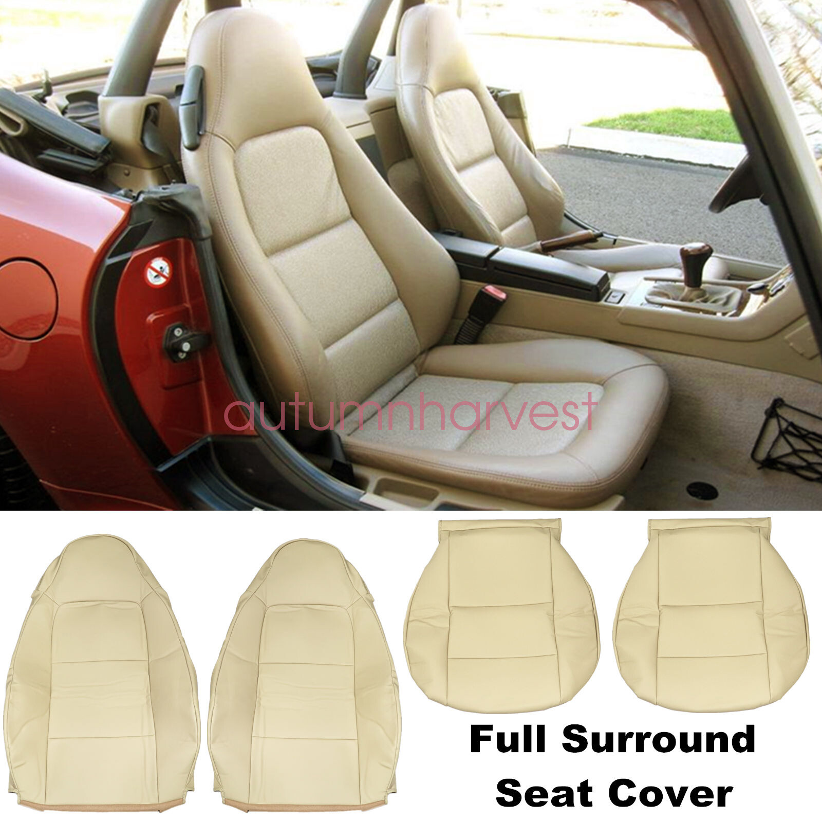 Driver & Passenger Seat Covers BEIGE For BMW Z3 19962001 2002 Full