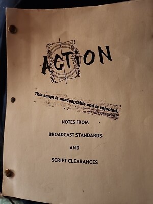 MANUSCRIPT OF BROADCAST NOTES & SCRIPT CLEARANCES ACTION 1999 HUMOR ...