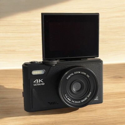 TERA4K Digital Camera Original Flip Screen Digicam WIFI Support