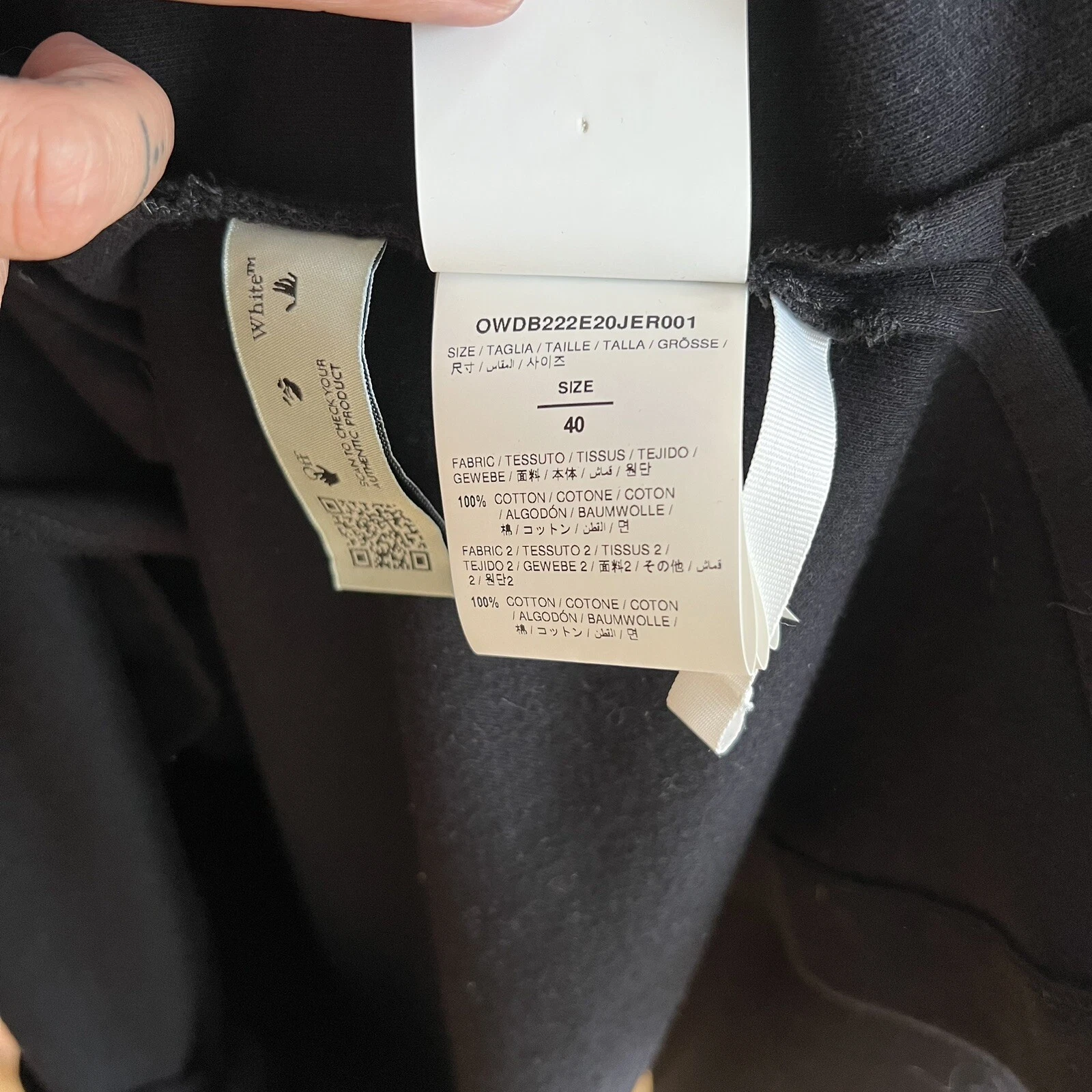 OFF WHITE Abito bianco sporco floreale Virgilio Abloh