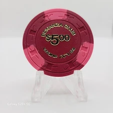 Bonanza Club Virginia City Nevada 1973 $5 Casino Chip N1292