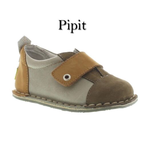 Pipit Jack Suede Shoes in Brown & Stone NIB $55 Toddler Boys Size 6 - Picture 1 of 8