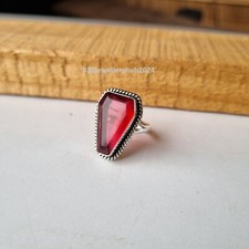 Wonderful Garnet Gemstone Ring 925 Sterling Silver Anniversary Gift Ring PG5798