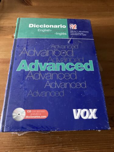 vox English Spanish dictionary advanced Diccionario Espanol Ingles New & CD - Imagen 1 de 5