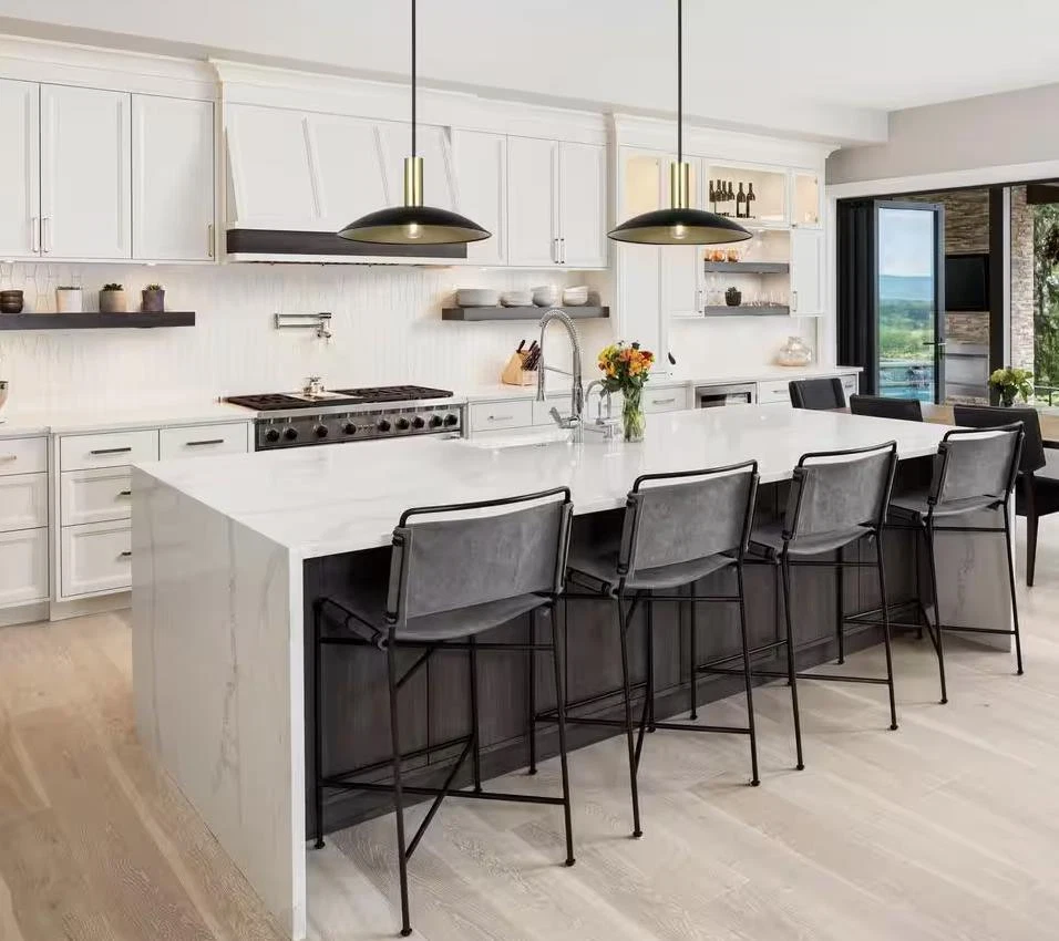 19 in. W 1-Light Black Oversized Shaded Metal Shade Pendant Light - Image 2 of 3