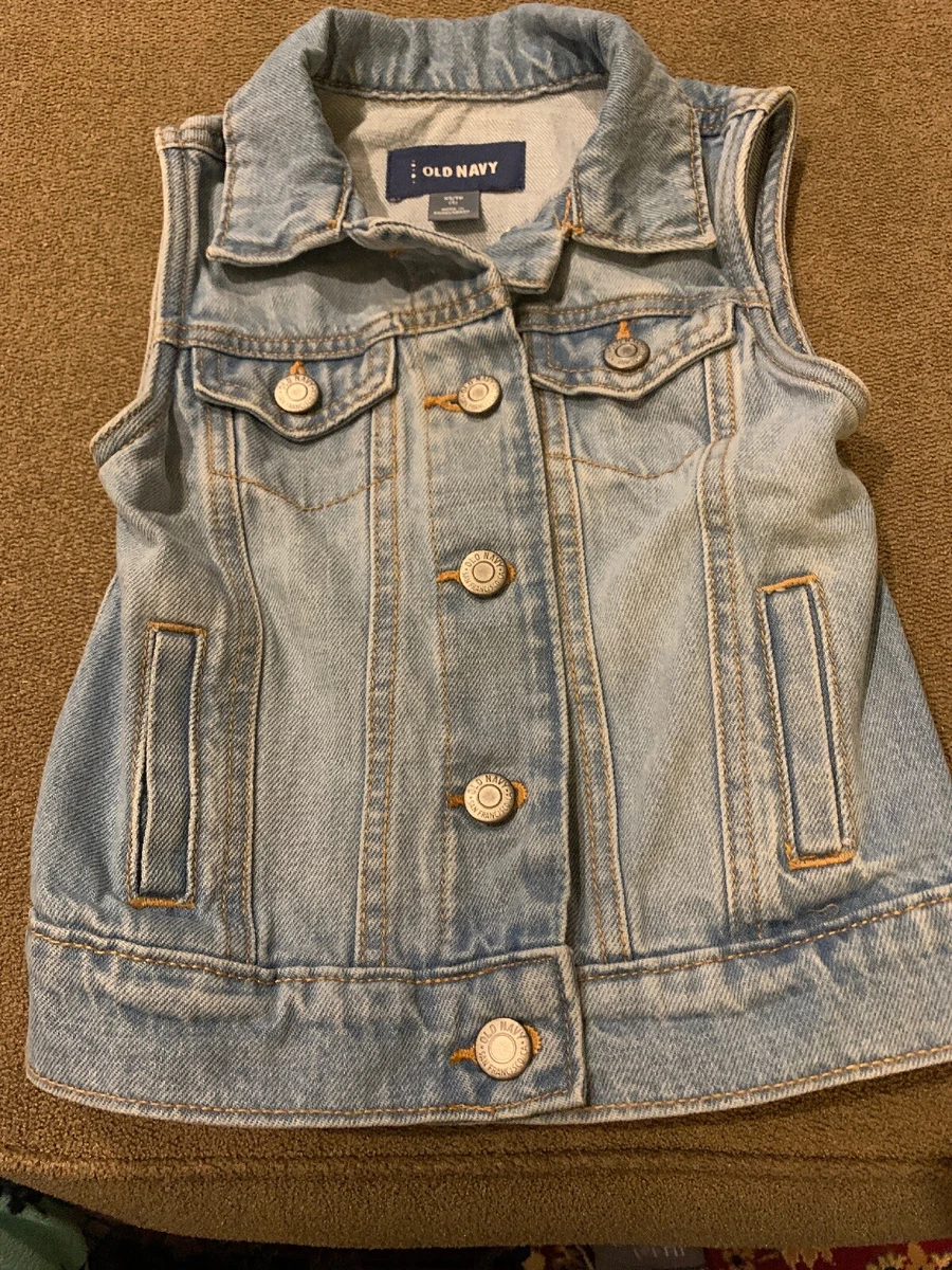 Old navy denim vest hotsell