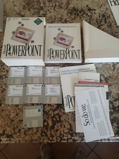 Vintage Microsoft Power Point 3.0 3.5" Floppy Disks  COMPLETE  PROMOTIONAL  