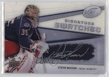 2008-09 Upper Deck Ice Signature Swatches Steve Mason #SSJ-SM Auto h1f