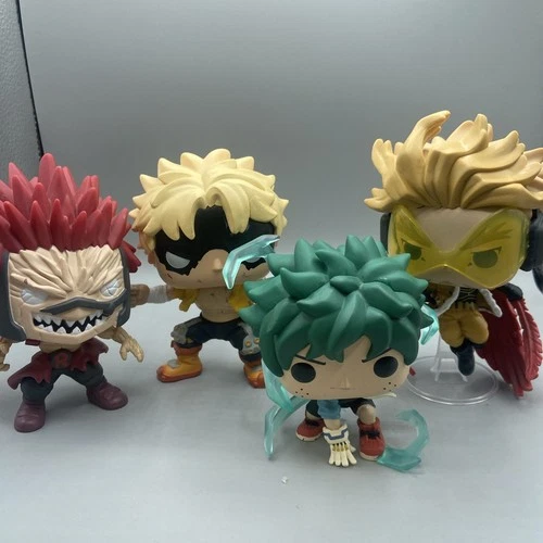 My Hero Academia Funko Pop Lot - Eijiro, Fatgum, Deku, Hawks - Loose
