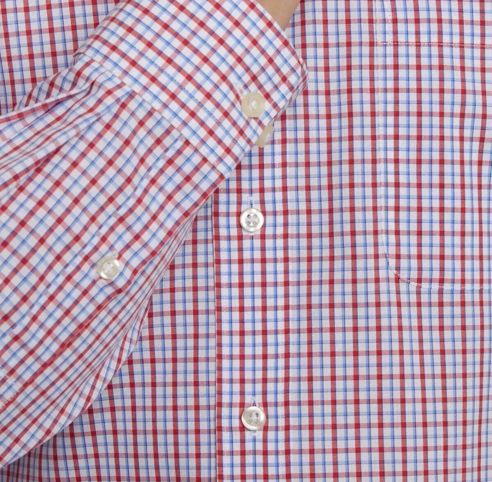 Camisa de vestir Kirkland Signature para hombre ajuste tradicional sin planchar | 17 x 34/35 Foto 4 de 4