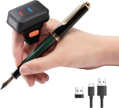 Tera Pro Mini Ring Barcode Scanner HW0010   1D/2D QR, Bluetooth & 2.4G