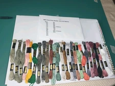 NEW & USED Lot Of 25 Skeins DMC Floss VERY GOOD (See Description) 