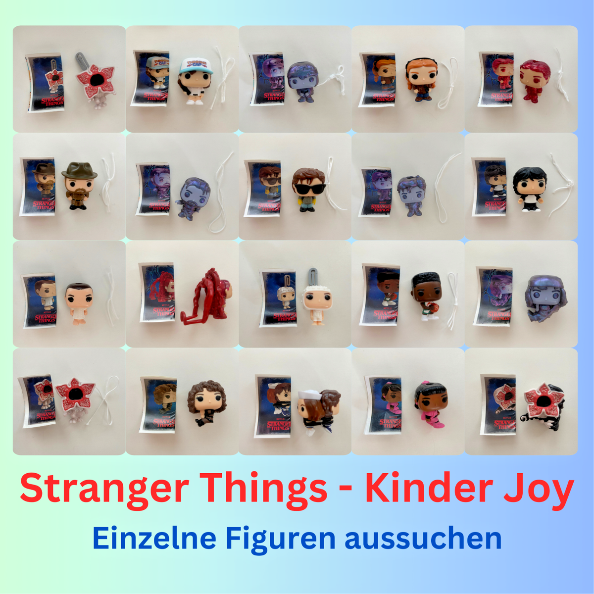 KINDER JOY Funko Pop - STRANGER THINGS 2025 - einzelne Figuren zum