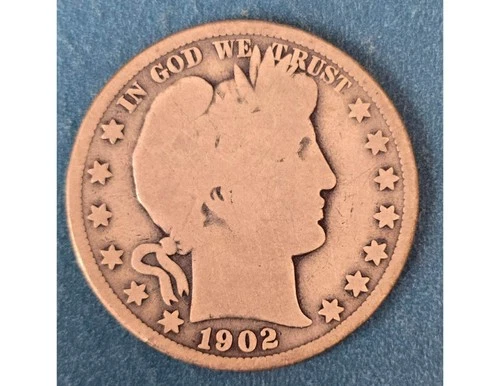1902 50C Barber Half Dollar