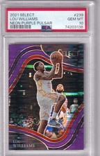 2021 Panini Select NBA No. 239 Lou Williams Purple Pulsar 5/5 PSA 10 Gem Mint