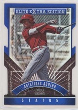 2015 Panini Elite Extra Edition Status Blue Die-Cut 19/100 Aristides Aquino 0u2j