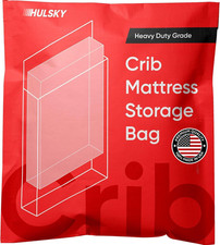 Crib Mattress Storage Bag - Extra-Tough USA-Made 4 Mil - Stronger