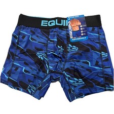 Men's Equipo 2-pk. Boxer Briefs Size Medium Blue  Black NWT