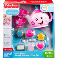 NEW Fisher Price Laugh and Learn Sweet Manners Tea Set Teapot Toys Toddler Kids