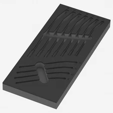 Wera 137333 Foam Insert 6001 Joker Reversible Ratcheting Metric Combination Wren