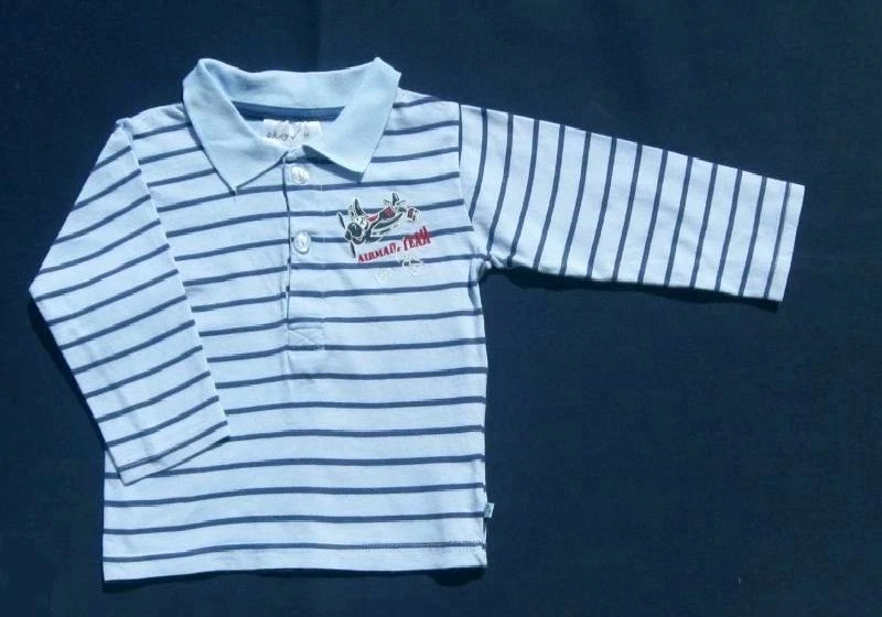 ⭐️Neuwertiges *Flieger* Langarm-Shirt ⭐Poloshirt bestickt ⭐️Gr.86⭐️ - Bild 2 von 4