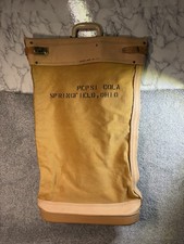 Vintage Can-Pro Pepsi Cola Springfield Ohio Heavy Canvas Security Bag Model 115