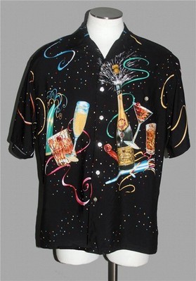 VTG Tori Richard Champagne New Year Celebration 2000 New Millennium Mn's XL EXC