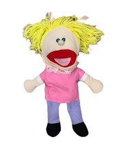 Happy Kids Plush Hand Puppet Blonde Girl Oriental Trading Co