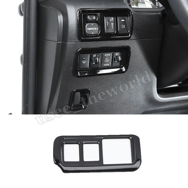 Gloss Black Inner Steering Wheel Dash Cover Trim For Toyota 4Runner 2010-2023 - Imagem 2 de 4