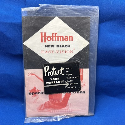 Hoffman Easy-Vision TV Television Owners Information Operating Instructions Bag