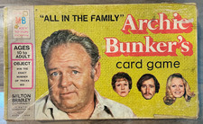 Vintage "All in the Family Archie Bunker's Card Game" in Box Actor Rob Reiner