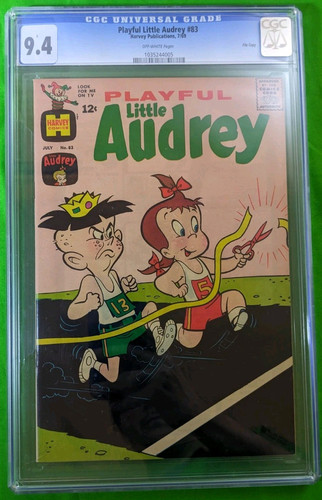 Playful Little Audrey #83 CGC 9.4 Datei Kopie Comic Buch Harvey Productions - Bild 1 von 7