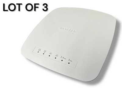 (LOT OF 3) Netgear WAC510 IEEE 802.11ac 1.20 Gbit/s Wireless Access Point (PoE)