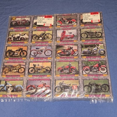 Champs Lot 10 Uncut Sheets Full Set 100 Vintage American Cycle Cards Series II 