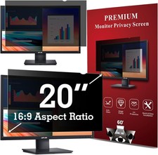 20 Inch Privacy Screen Filter for Widescreen 16:9 Monitor Anti-Glare Protector