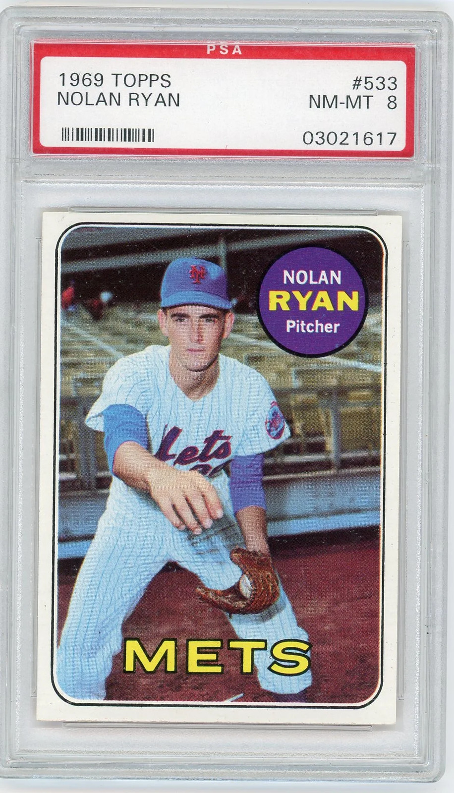 1969 Topps Nolan Ryan #533 PSA 8