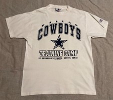 VINTAGE DALLAS COWBOYS TRAINING CAMP TSHIRT 1995 AUSTIN, TX LOGO ATHLETIC MED
