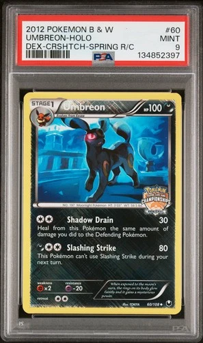 2012 POKEMON B&W DARK EXPLORERS #60 UMBREON-HOLO PSA 9