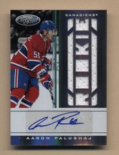 2011-12 Panini Certified Aaron Palushaj Rookie Jersey Autograph #224/499