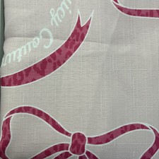New Juicy Couture Cute 14 Pc Shower Curtain Pink Leopard Bows Ribbons Coquette