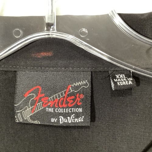 Fender DaVinci Shirt Men's Size XXL Black Guitar Rock n Roll Button Up Music - Picture 8 of 14