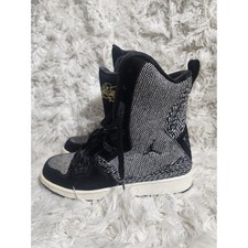 Nike Jordan Flight 23 6 IN GS 331944-072 Size 6Y Black HiTop Girls Shoes